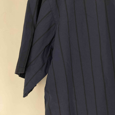 ナノユニバース NANO universe ストライブ S/S 開襟シャツ メンズ JPN:XL