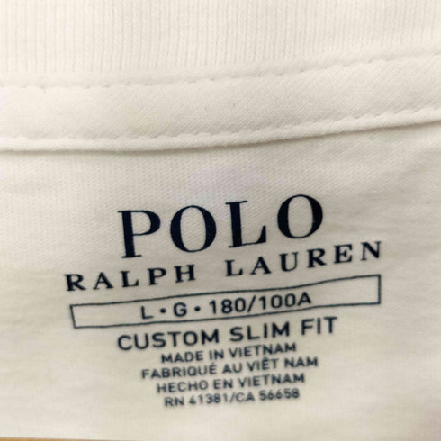 ポロラルフローレン POLO RALPH LAUREN CUSTOM SLIM FIT ビッグポニー刺繍 クルーネックTシャツ メンズ import:L
