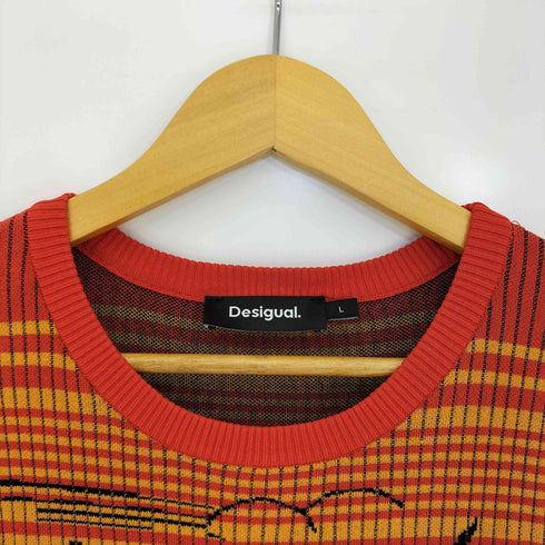 デシグアル Desigual パームツリー ニットTシャツ レディース import:L