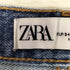ザラ ZARA THE PAX CULOTTE ダメージ加工 デニムパンツ レディース 34