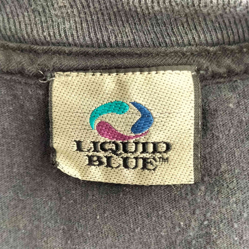 リキッドブルー LIQUID BLUE 90s インディアン 全面プリント S/S Tシャツ メンズ