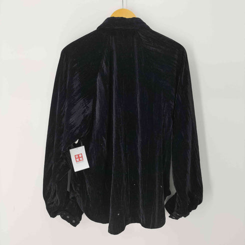 マウジー moussy L/S PLEATED VELOURシャツ レディース FREE