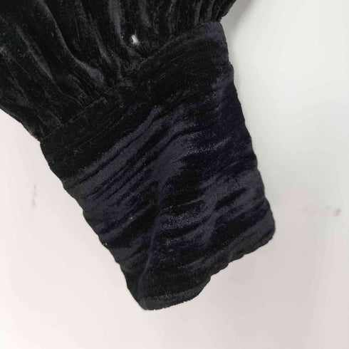マウジー moussy L/S PLEATED VELOURシャツ レディース FREE
