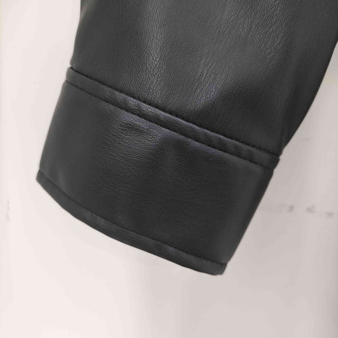 ザラ ZARA フェイクレザーシャツジャケット レディース import:S