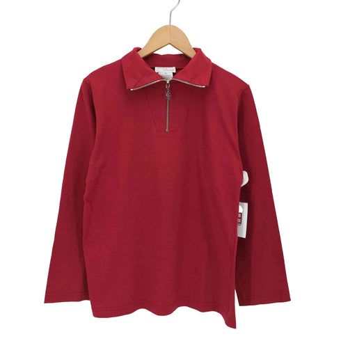 アニエスベー agnes b. フランス製 トカゲジップ ハイネック ハーフジップ L/S カットソー レディース G