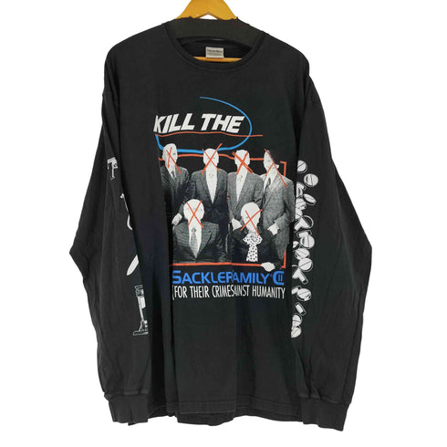 両面プリント L/S Tシャツ メンズ 2XL