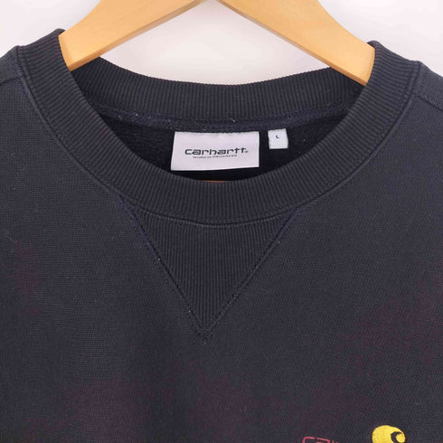 カーハートワークインプログレス Carhartt WIP AMERICAN SCRIPT SWEAT クルーネックスウェット メンズ import:L
