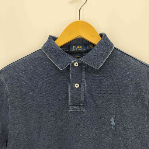 ポロラルフローレン POLO RALPH LAUREN CUSTOM SLIM FIT スモールポニー刺繍 鹿の子ポロシャツ メンズ 170/92A