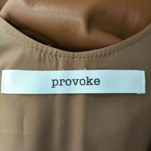 プロボーク provoke フェイクレザー ワンピース レディース