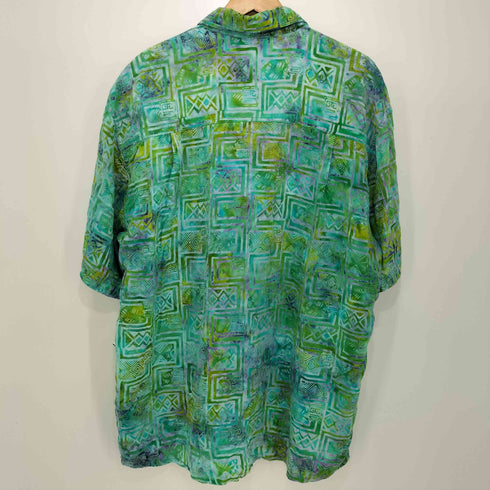 MaD GRiNGo 80-90S 総柄 S/S レーヨン シャツ メンズ import:XL
