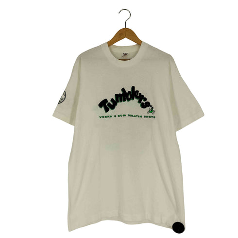 フルーツオブザルーム FRUIT OF THE LOOM 90s USA製 シングルステッチ 両面プリント クルーネックTシャツ メンズ import:XL