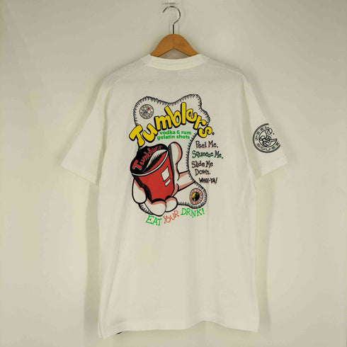 フルーツオブザルーム FRUIT OF THE LOOM 90s USA製 シングルステッチ 両面プリント クルーネックTシャツ メンズ import:XL