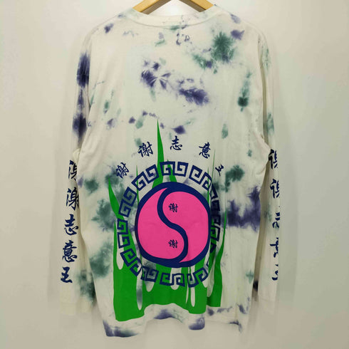 shei shei co LTD 謝謝 ファイヤーフレーム 両面プリント S/S Tシャツ メンズ