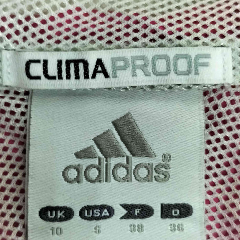 アディダス adidas CLIMA PROOF 裏地メッシュ ロゴプリント ジップアップ マウンテンパーカ レディース JPN:M