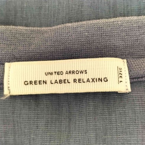 ユナイテッドアローズグリーンレーベルリラクシング UNITED ARROWS green label relaxing SC ドライ タンクトップ レイヤード クルーネック Tシャツ メンズ JPN:L