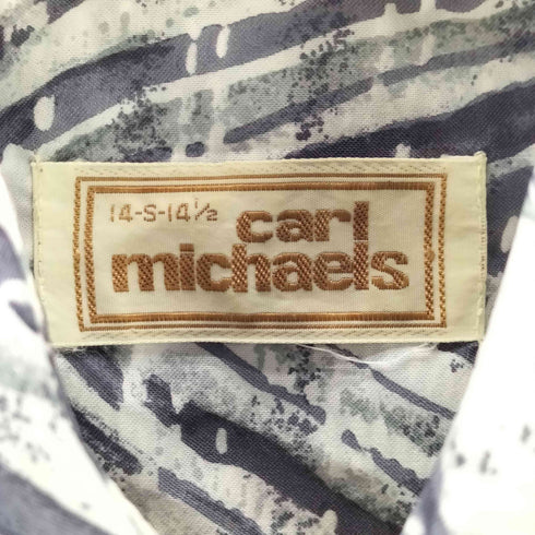carl michaels 70s 総柄 長袖シャツ メンズ 14