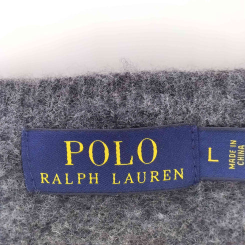 ポロラルフローレン POLO RALPH LAUREN 緑ポニー vネック ウールニット メンズ JPN:L