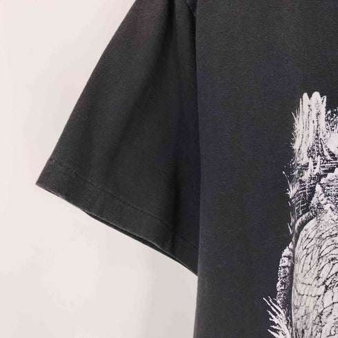 SUNSHINE APPAREL 90S USA製 シングルステッチ ワニ フロントプリント S/S Tシャツ メンズ import:L