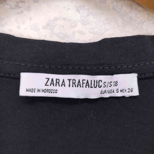 ザラ ZARA TELL ME I CAN DO IT TOMORROW フロントプリントノースリーブワンピース レディース JPN:S