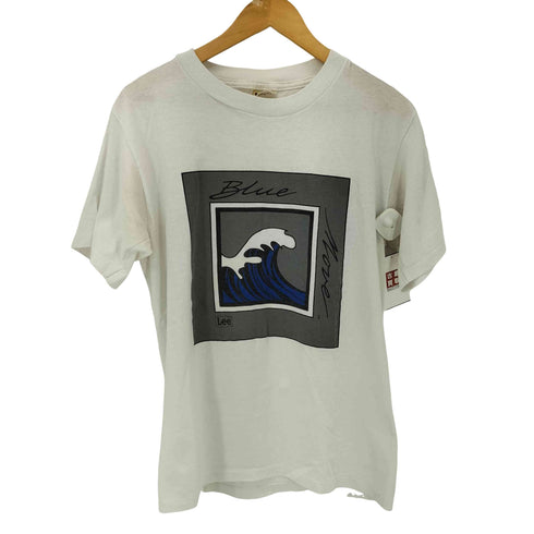 リー Lee 90S USA製 シングルステッチ フロントプリント S/S Tシャツ メンズ import:L