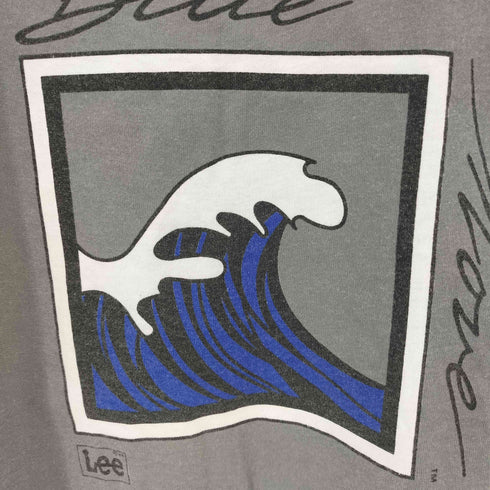 リー Lee 90S USA製 シングルステッチ フロントプリント S/S Tシャツ メンズ import:L