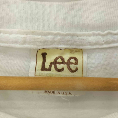 リー Lee 90S USA製 シングルステッチ フロントプリント S/S Tシャツ メンズ import:L
