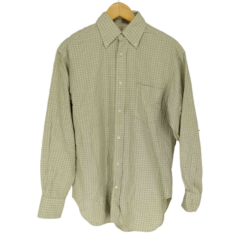 バーニーズニューヨーク BARNEYS NEWYORK MADE IN ITALY チェック柄BDシャツ メンズ 15/38