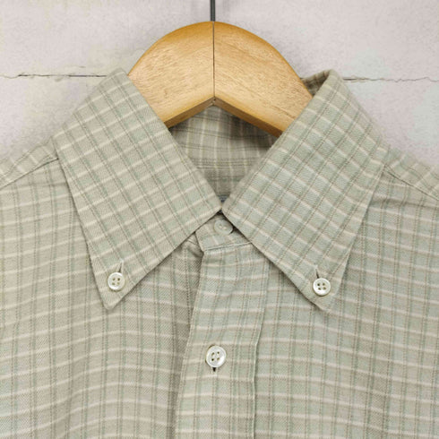 バーニーズニューヨーク BARNEYS NEWYORK MADE IN ITALY チェック柄BDシャツ メンズ 15/38