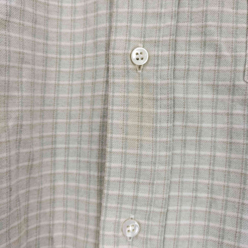 バーニーズニューヨーク BARNEYS NEWYORK MADE IN ITALY チェック柄BDシャツ メンズ 15/38