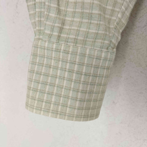 バーニーズニューヨーク BARNEYS NEWYORK MADE IN ITALY チェック柄BDシャツ メンズ 15/38