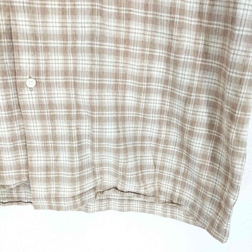 RAKU チェック柄開襟シャツ メンズ JPN:L