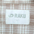 RAKU チェック柄開襟シャツ メンズ JPN:L
