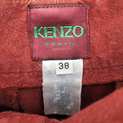 ケンゾーパリス KENZO PARIS フランス製 セーラー パンツ 型 リネン スラックス パンツ メンズ 38