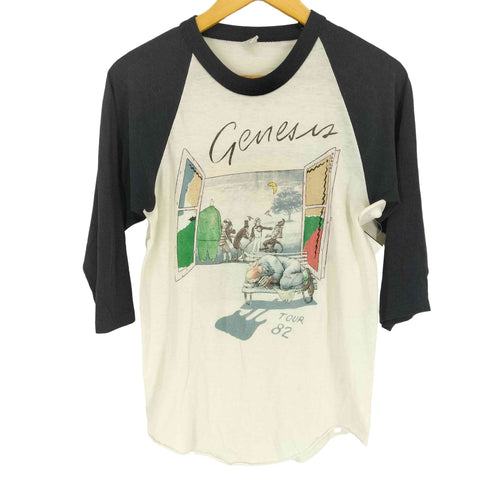 80s GENESIS ラグラン 七分袖 バンドTシャツ メンズ JPN:M