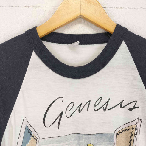 80s GENESIS ラグラン 七分袖 バンドTシャツ メンズ JPN:M