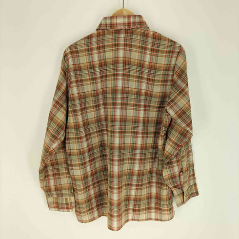 モンゴメリーワード MONTGOMERY WARD マドラスチェック ポリ コットン L/S シャツ メンズ import:L