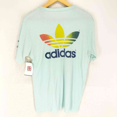 推定70-80s VANDER MEER WORLD CLASS TRAINING CENTER トレフォイル 袖裾シングル 両面プリントクルーネックTシャツ メンズ