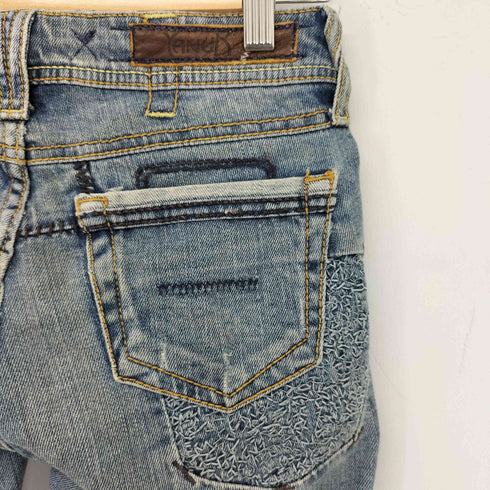 ヤヌーク YANUK セミフレアデニムパンツ レディース UK:24