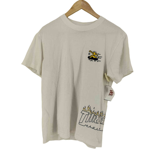 スラッシャー THRASHER サイドロゴ プリントクルーネック半袖Tシャツ レディース JPN:M