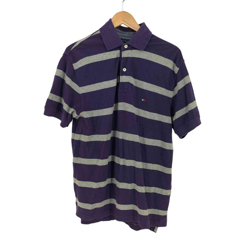 トミーヒルフィガー TOMMY HILFIGER ボーダー 鹿の子ポロシャツ メンズ import:S