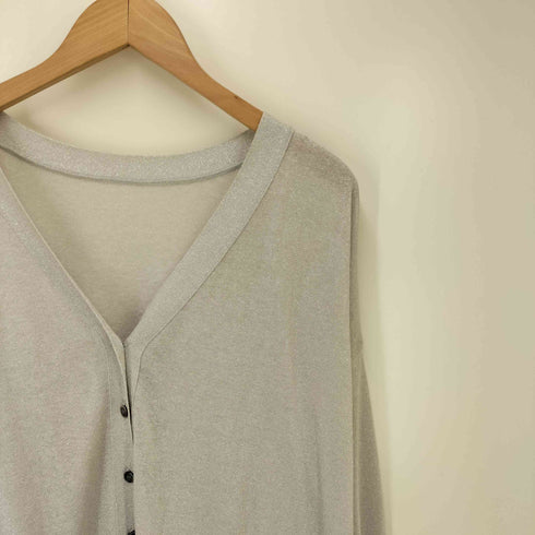 ノーブル Noble 24SS 18G 2WAYラメドルマンカーディガン レディース FREE