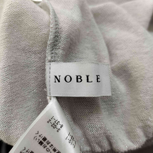 ノーブル Noble 24SS 18G 2WAYラメドルマンカーディガン レディース FREE