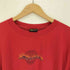00S バック キャラクター プリント ファイヤーパターン アニメ Tシャツ コピーライト 2001 メンズ import:L