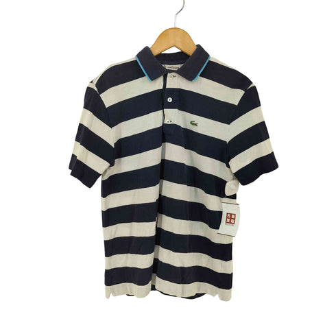 ラコステ LACOSTE ボーダー 鹿の子ポロシャツ メンズ 3