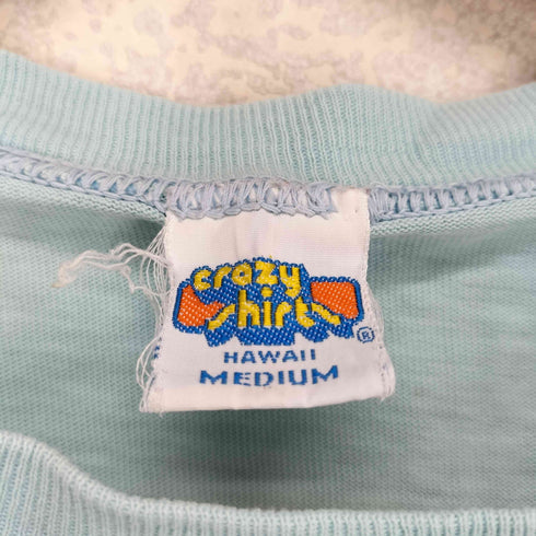 クレイジーシャツ CRAZY SHIRTS ©1977 70s USA製 袖裾シングル セーリングプリントクルーネックTシャツ メンズ JPN:M
