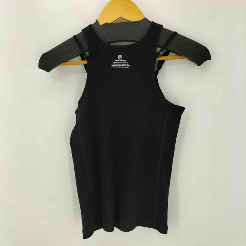 プランクプロジェクト PRANK PROJECT Front Logo Rib Tank Top - BLACK レディース FREE