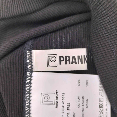 プランクプロジェクト PRANK PROJECT Front Logo Rib Tank Top - BLACK レディース FREE