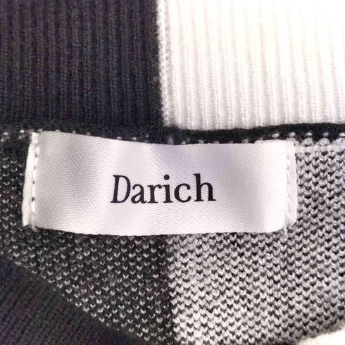 ダーリッチ Darich バイカラーカメリアモチーフニットミニワンピース レディース FREE