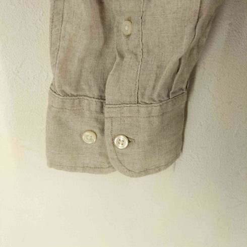 ムジルシリョウヒン 無印良品 リネン レギュラーカラーシャツ メンズ JPN:L