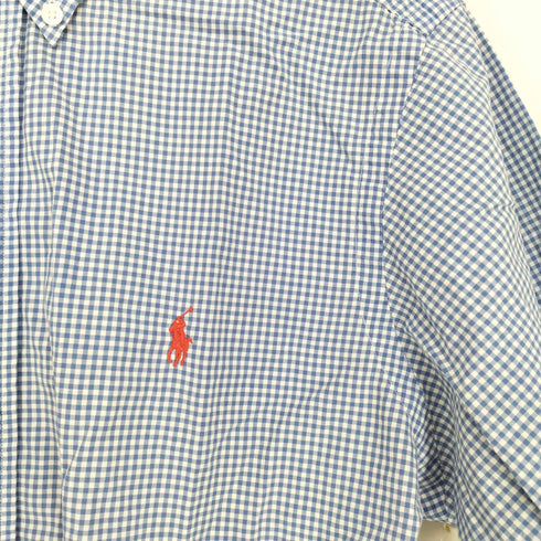 ラルフローレン RALPH LAUREN 90s CLASSIC FIT ポニー刺繍 チェック柄BDシャツ メンズ JPN:S